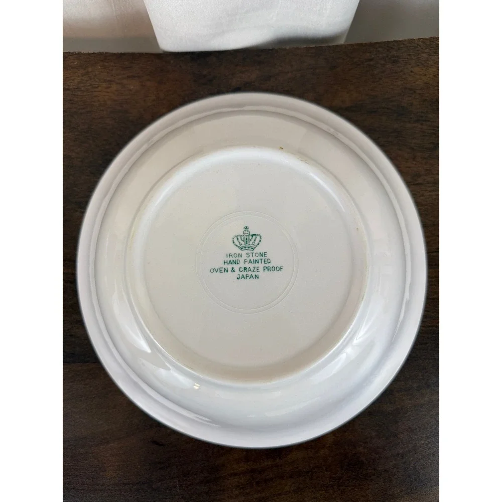 VTG Ironstone Hand Painted Vegetables Large 10